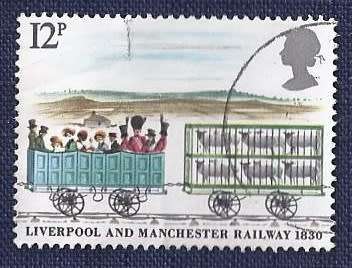 Britain.1980.150th Ann. of the Liverpool-Manchester Railroad 12p Third Class Carriage