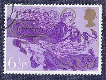 Britain.1975.Christmas - 6½P   Angels with Harp and Lute