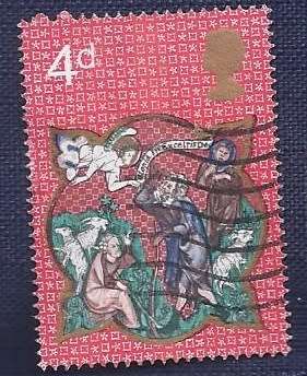 Britain.1970.Christmas Stamps  4d   Shepherds and Apparition of Angel