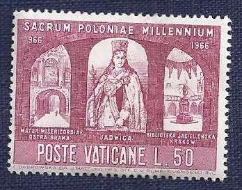 Vatican City.1966.The 1000th Anniversary of Christianity set of 6