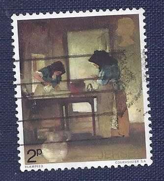 Jersey.1971.Paintings  2p  `Tante Elizabeth` by Edmund Blampied (1886-1966)
