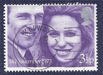 Britain.1973.Wedding of Princess Anne and Captain Mark Philips 3½P