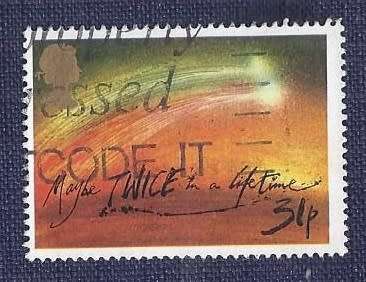 Britain.1986.Halley`s Comet  31p    `Maybe twice in a lifetime`