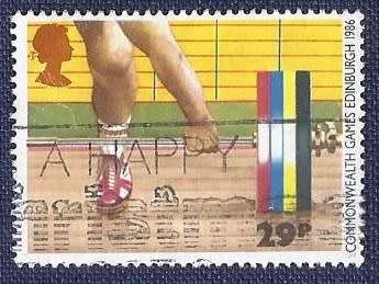 Britain.1986.Commonwealth Games  29p   Weightlifting