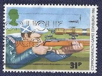 Britain.1986.Commonwealth Games   31p    Rifle Shooting