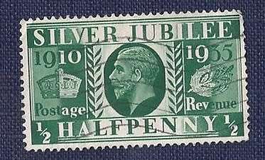Britain.193525th Anniversary of King George V    ½d