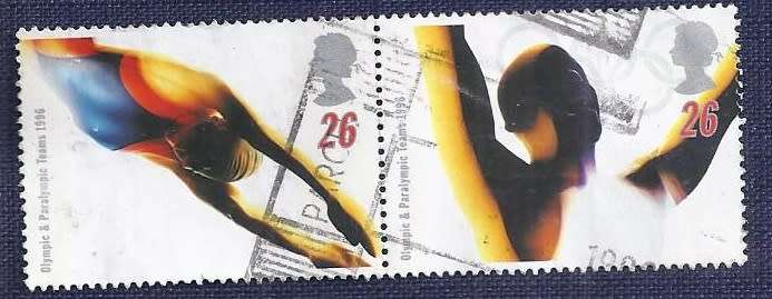 Britain.1996.Olympic Games - Atlanta, USA 26p  Swimming and Victorious Athlete