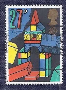 Britain.1989.EUROPA Stamps - Children`s Games  27   C.E.P.T.- Building Bricks