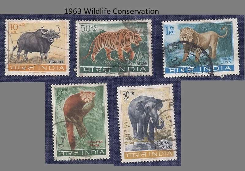 India.1963.Wildlife Conservation  Full set of 5