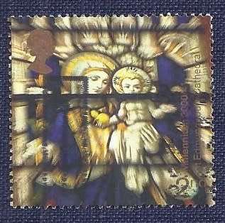 Britain.2000.Spirit and Faith  2nd    Virgin and Child Stained Glass Window, St Edmundsbury Cathe