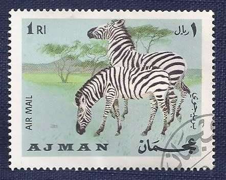 UAE/Ajman.1969 ..Airmail - Animals  full set of 6