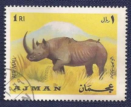 UAE/Ajman.1969 ..Airmail - Animals  full set of 6