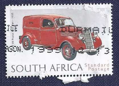 RSA.1999 .125th Anniversary of Universal Postal Union   Ford V8 Postal Mail Van (1935)