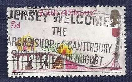 Jersey.1970 .Battle of Flowers  5p  `Rags to Riches` (Cinderella)