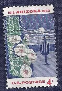 USA .1962 .50th Anniversary of Arizona Statehood  4c
