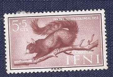 IFNI  1955 .Spanish Morocco  Squirrels  5+5