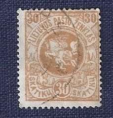 Lithuania1919 . Coat of Arms - 2nd Berlin Edition -  30