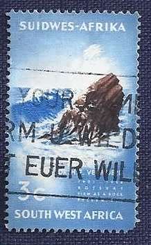 SWA .1967 .Death of Hendrik Verwoerd, 1901-1966  3c     Cliff