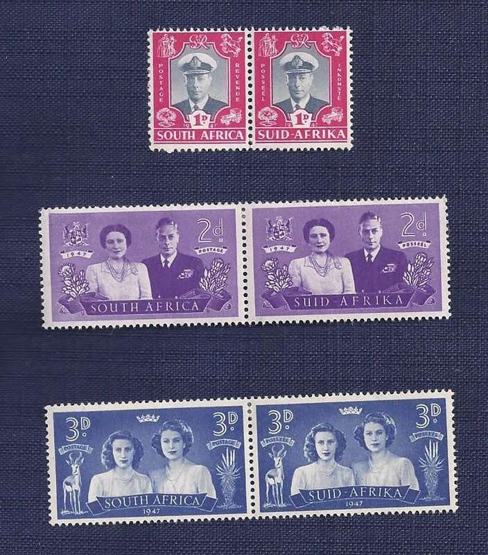 Union of S. A.1947 .Royal Visit  Complete set mint English & Afrikaans
