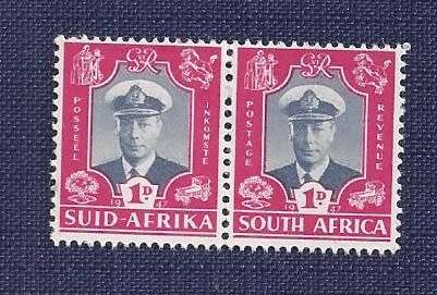 Union of S. A.1947 .Royal Visit  1d mint English & Afrikaans