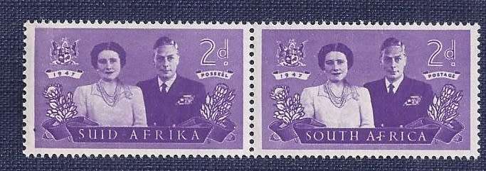 Union of S. A.1947 .Royal Visit 2d mint English & Afrikaans