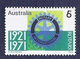 Australia.1971 .50th Anniversary of Rotary International in Australia  6c