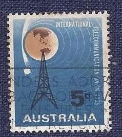 Australia.1965 .100th Anniversary of the International Communication Union