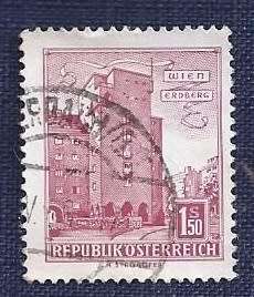 Austria.1958 .Architectural Monuments in Austria 1,50s   Housing Rabenhof, Vienna-Erdberg