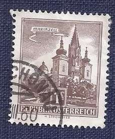 Austria.1959 .Architectural Monuments in Austria  1 s   Basilica of Mariazell (Styria)