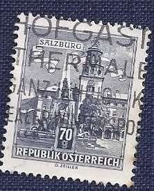 Austria.1962 .Architectural Monuments in Austria  70 g  Residence Fountain, Salzburg