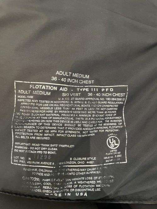 Life Jacket 36` to 40`