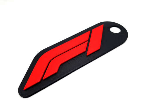 F1 Keychain 3D Printed
