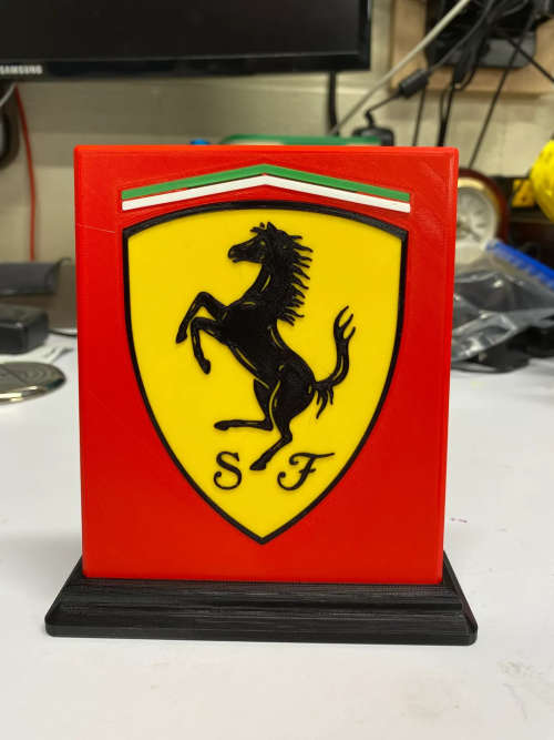 Ferrari F1 Logo - 3D Printed