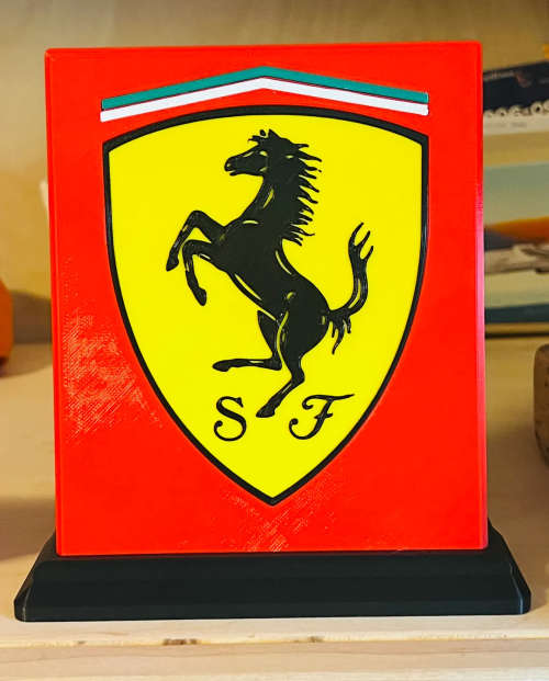 Ferrari F1 Logo - 3D Printed