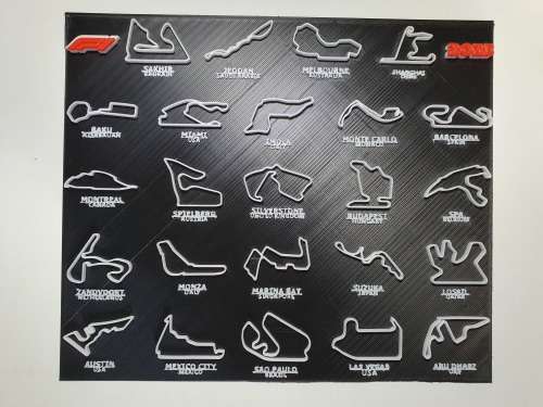 Formula 1 2023 Calendar - 3D Printed