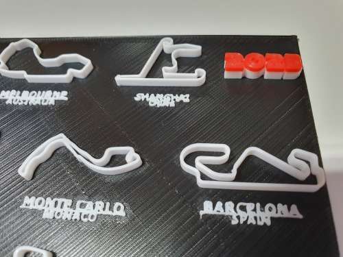 Formula 1 2023 Calendar - 3D Printed