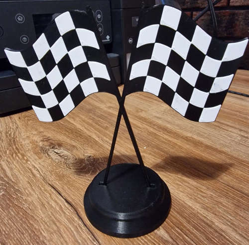 F1 Racing Flag - 3D Printed