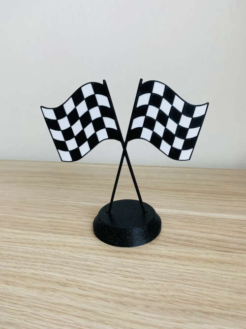 F1 Racing Flag - 3D Printed