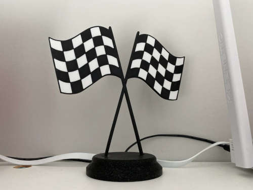 F1 Racing Flag - 3D Printed