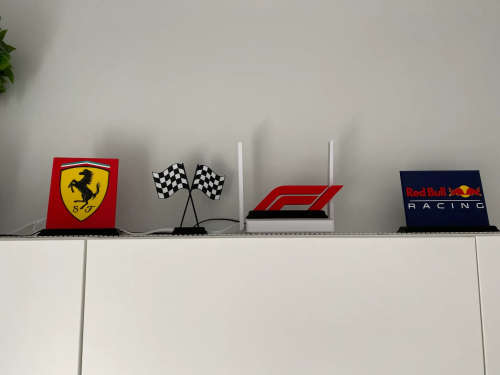 F1 Racing Flag - 3D Printed
