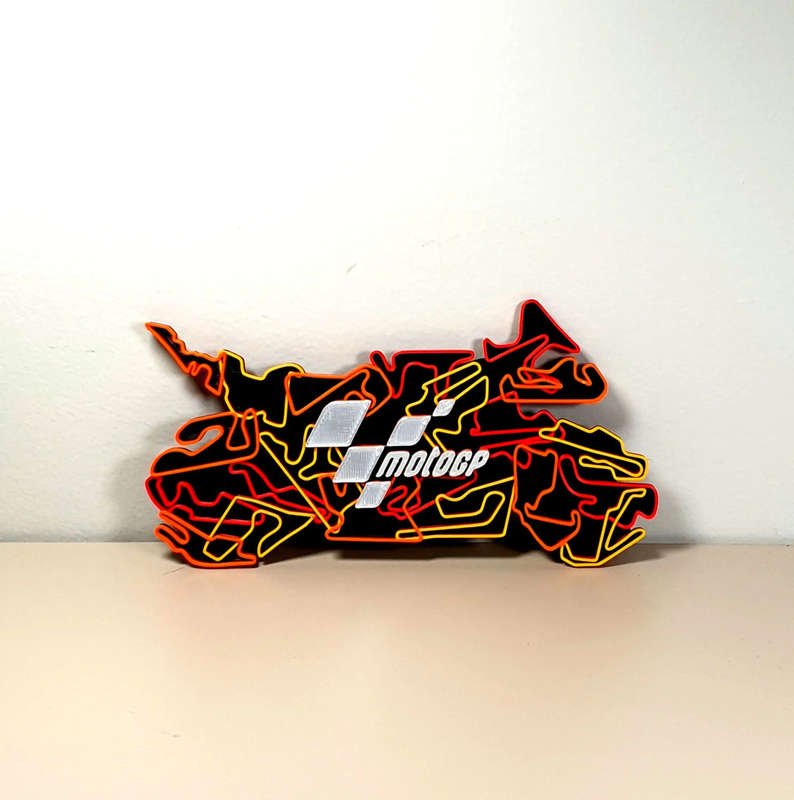 MotoGP 3D Printed Bike Art