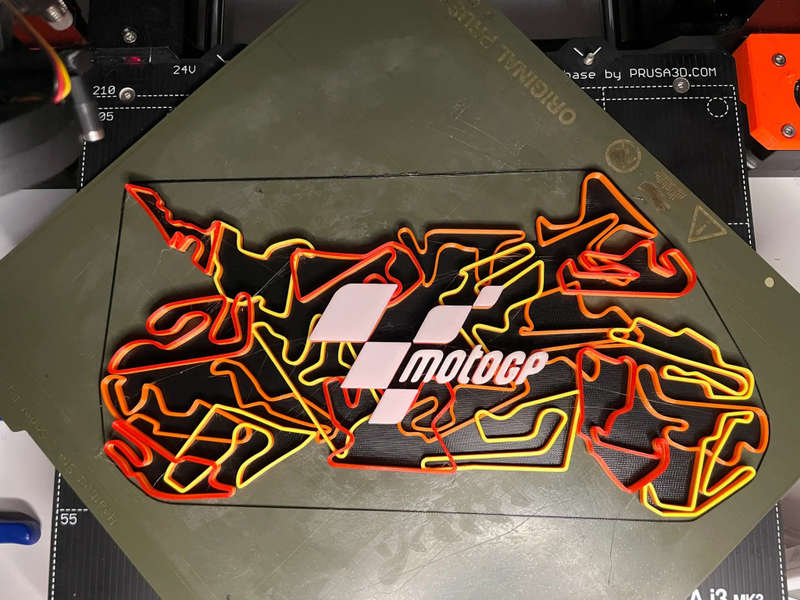MotoGP 3D Printed Bike Art