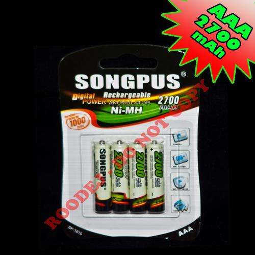 2700 mah - AAA Rechargeable Batteries