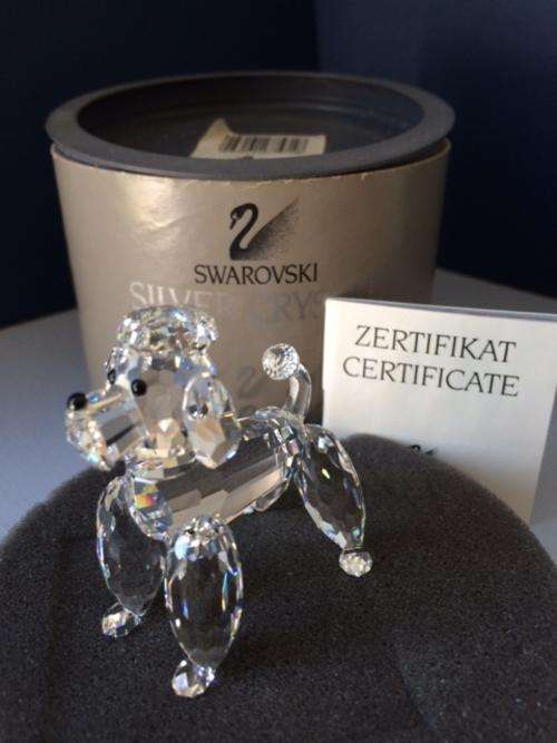 Swarovski Poodle standing retired 1997