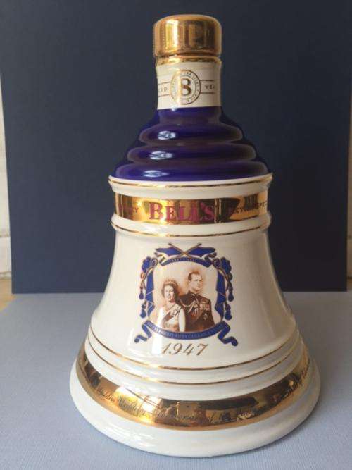 BELLS WHISKEY DECANTER 50TH GOLDEN WEDDING ANNIVERSARY
