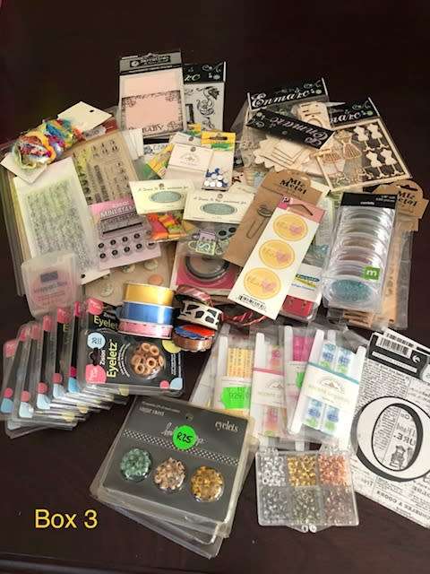 Scrapbooking - brads, eyelets, jelly stamps etc