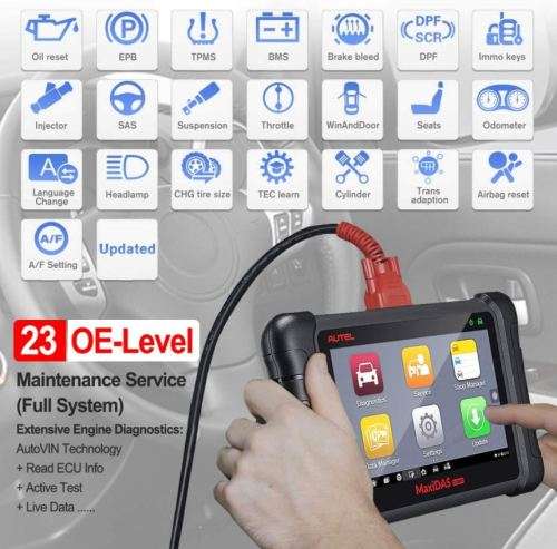 Autel Maxidas DS808 - Advanced Diagnostic Scanner (Coding and Component Testing)
