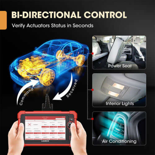 Launch X431 CRP919X All System Diagnostic Scanner Bi-directional Key Coding TPMS
