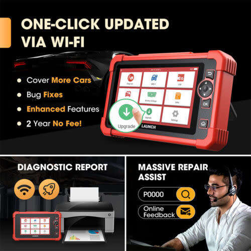 Launch X431 CRP919X All System Diagnostic Scanner Bi-directional Key Coding TPMS