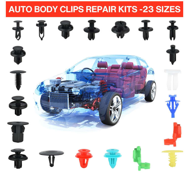 Yemetey 680 Pcs Car Trim Clips & 5 Pack Trim Removal Tools, Plastic Clips Trim Tool/Auto Interior